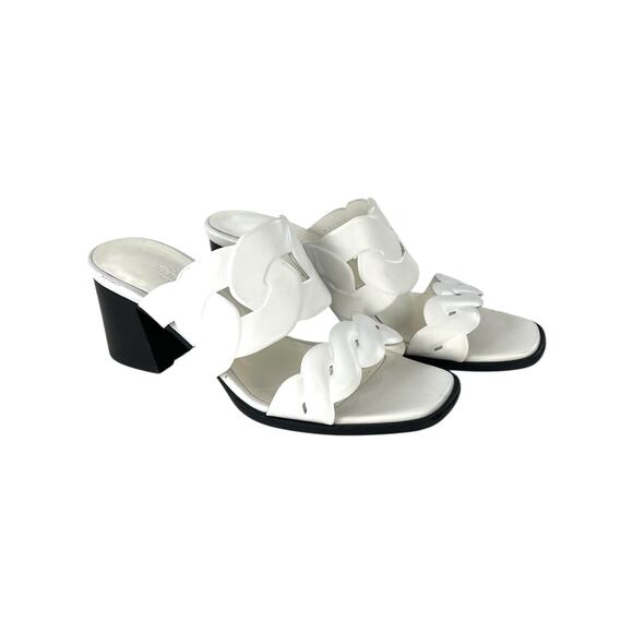 Hermes Grace Leather Mules - Picture 1 of 8
